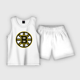 Детская пижама с шортами хлопок с принтом Boston Bruins в Екатеринбурге,  |  | нхл | хоккейная лига