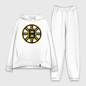 Женский костюм хлопок Oversize с принтом Boston Bruins в Екатеринбурге,  |  | нхл | хоккейная лига