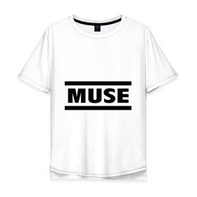 Мужская футболка хлопок Oversize с принтом Muse в Екатеринбурге, 100% хлопок | свободный крой, круглый ворот, “спинка” длиннее передней части | heavy metal | metal | muse | rock | trash metal | альтернатива | квартет | лица | метал | рок | рок группа | рок группы | трэш метал | хеви метал