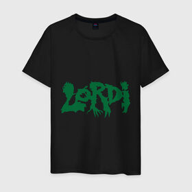 Мужская футболка хлопок с принтом Lordi в Екатеринбурге, 100% хлопок | прямой крой, круглый вырез горловины, длина до линии бедер, слегка спущенное плечо. | lordi | rock | группы | рок | шок