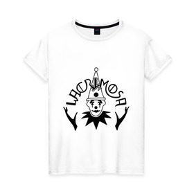 Женская футболка хлопок с принтом Lacrimosa в Екатеринбурге, 100% хлопок | прямой крой, круглый вырез горловины, длина до линии бедер, слегка спущенное плечо | heavy metal | metal | rock | trash metal | метал | панки | рок | трэш метал | хеви метал
