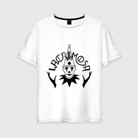 Женская футболка хлопок Oversize с принтом Lacrimosa в Екатеринбурге, 100% хлопок | свободный крой, круглый ворот, спущенный рукав, длина до линии бедер
 | heavy metal | metal | rock | trash metal | метал | панки | рок | трэш метал | хеви метал