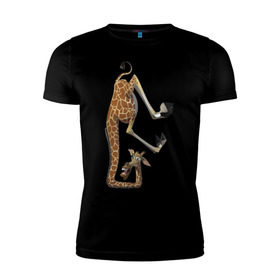 Мужская футболка премиум с принтом Мадагаскар (10) в Екатеринбурге, 92% хлопок, 8% лайкра | приталенный силуэт, круглый вырез ворота, длина до линии бедра, короткий рукав | madagascar | жираф | мадагаскар