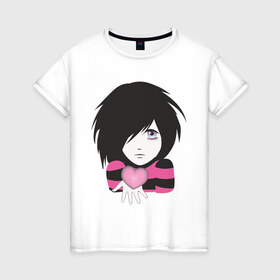Женская футболка хлопок с принтом Эмо (2) в Екатеринбурге, 100% хлопок | прямой крой, круглый вырез горловины, длина до линии бедер, слегка спущенное плечо | emo | субкультуры | эмо