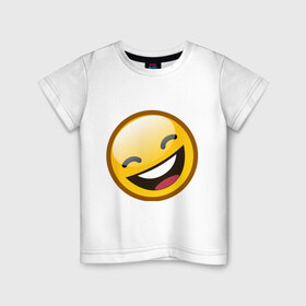 Детская футболка хлопок с принтом Emoticons tonygines (1) в Екатеринбурге, 100% хлопок | круглый вырез горловины, полуприлегающий силуэт, длина до линии бедер | 