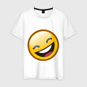 Мужская футболка хлопок с принтом Emoticons tonygines (1) в Екатеринбурге, 100% хлопок | прямой крой, круглый вырез горловины, длина до линии бедер, слегка спущенное плечо. | 