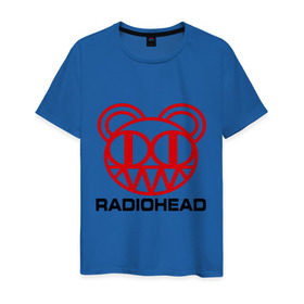 Мужская футболка хлопок с принтом Radiohead (2) в Екатеринбурге, 100% хлопок | прямой крой, круглый вырез горловины, длина до линии бедер, слегка спущенное плечо. | radiohead | rock | радиохед | рок