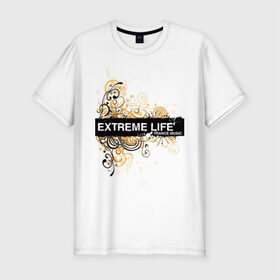 Мужская футболка премиум с принтом Extreme life ( trance music ) в Екатеринбурге, 92% хлопок, 8% лайкра | приталенный силуэт, круглый вырез ворота, длина до линии бедра, короткий рукав | club | extreme | life | music | trance | клуб | музыка | музыкальные стили | транс