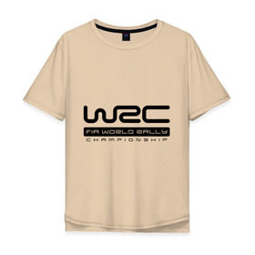 Мужская футболка хлопок Oversize с принтом WRC в Екатеринбурге, 100% хлопок | свободный крой, круглый ворот, “спинка” длиннее передней части | Тематика изображения на принте: championship | rally | world rally championship | wrc | авто2012 | ралли | чемпионат мира | чемпионат мира по ралли