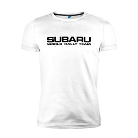 Мужская футболка премиум с принтом Subaru world rally team (2) в Екатеринбурге, 92% хлопок, 8% лайкра | приталенный силуэт, круглый вырез ворота, длина до линии бедра, короткий рукав | Тематика изображения на принте: rally | subaru | subaru субарик | team | world | world rally team | авто2012 | ралли | субару