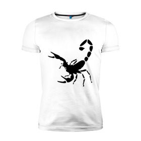 Мужская футболка премиум с принтом Scorpions (2) в Екатеринбурге, 92% хлопок, 8% лайкра | приталенный силуэт, круглый вырез ворота, длина до линии бедра, короткий рукав | скорпион
