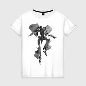 Женская футболка хлопок с принтом Трансформеры в Екатеринбурге, 100% хлопок | прямой крой, круглый вырез горловины, длина до линии бедер, слегка спущенное плечо | 