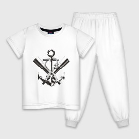 Детская пижама хлопок с принтом Pirats (2) в Екатеринбурге, 100% хлопок |  брюки и футболка прямого кроя, без карманов, на брюках мягкая резинка на поясе и по низу штанин
 | пират