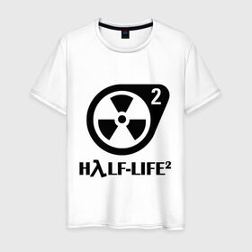 Мужская футболка хлопок с принтом HalfLife в Екатеринбурге, 100% хлопок | прямой крой, круглый вырез горловины, длина до линии бедер, слегка спущенное плечо. | half life 2 | half life 2научно фантастические | shooter | стрелялка | шутер
