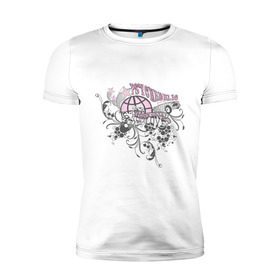 Мужская футболка премиум с принтом Psychedelic в Екатеринбурге, 92% хлопок, 8% лайкра | приталенный силуэт, круглый вырез ворота, длина до линии бедра, короткий рукав | pcychedelic | городской стиль | психоделика | уличный стиль | урбан