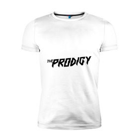 Мужская футболка премиум с принтом The Prodigy логотип в Екатеринбурге, 92% хлопок, 8% лайкра | приталенный силуэт, круглый вырез ворота, длина до линии бедра, короткий рукав | heavy рок | metal | rock | trash | продиджи | продижи | трэш | хеви метал