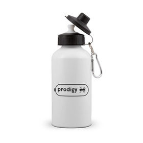 Бутылка спортивная с принтом Prodigy лого с муравьем в Екатеринбурге, металл | емкость — 500 мл, в комплекте две пластиковые крышки и карабин для крепления | prodigy | логотип | продиджи | электронная музыка