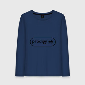 Женский лонгслив хлопок с принтом Prodigy лого с муравьем в Екатеринбурге, 100% хлопок |  | prodigy | логотип | продиджи | электронная музыка