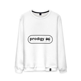Мужской свитшот хлопок с принтом Prodigy лого с муравьем в Екатеринбурге, 100% хлопок |  | prodigy | логотип | продиджи | электронная музыка