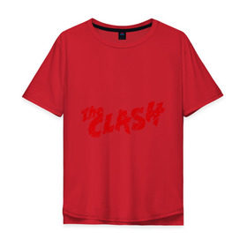Мужская футболка хлопок Oversize с принтом The Clash в Екатеринбурге, 100% хлопок | свободный крой, круглый ворот, “спинка” длиннее передней части | heavy metal | metal | rock | trash metal | метал | металл | рок | трэш метал | хеви метал