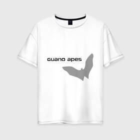 Женская футболка хлопок Oversize с принтом Guano Apes в Екатеринбурге, 100% хлопок | свободный крой, круглый ворот, спущенный рукав, длина до линии бедер
 | heavy metal | metal | rock | trash metal | метал | металл | рок | трэш метал | хеви метал