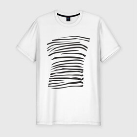 Мужская футболка премиум с принтом Зебра (2) в Екатеринбурге, 92% хлопок, 8% лайкра | приталенный силуэт, круглый вырез ворота, длина до линии бедра, короткий рукав | africa | safari | zebra | животные | зебра | сафари