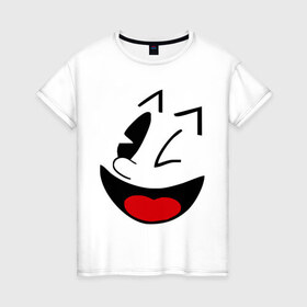 Женская футболка хлопок с принтом Pacman в Екатеринбурге, 100% хлопок | прямой крой, круглый вырез горловины, длина до линии бедер, слегка спущенное плечо | pac man | pacman | аркада | пекмен | прикольные