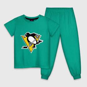 Детская пижама хлопок с принтом Pittsburgh Penguins Malkin 71 в Екатеринбурге, 100% хлопок |  брюки и футболка прямого кроя, без карманов, на брюках мягкая резинка на поясе и по низу штанин
 | malkin | nhl | pittsburgh penguins | малкин | нхл | питсбург | хоккейный клуб