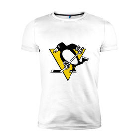 Мужская футболка премиум с принтом Pittsburgh Penguins Malkin 71 в Екатеринбурге, 92% хлопок, 8% лайкра | приталенный силуэт, круглый вырез ворота, длина до линии бедра, короткий рукав | malkin | nhl | pittsburgh penguins | малкин | нхл | питсбург | хоккейный клуб