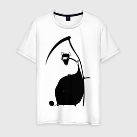 Мужская футболка хлопок с принтом Чудище в Екатеринбурге, 100% хлопок | прямой крой, круглый вырез горловины, длина до линии бедер, слегка спущенное плечо. | 