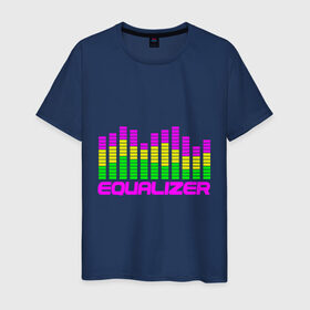 Мужская футболка хлопок с принтом Equalizer в Екатеринбурге, 100% хлопок | прямой крой, круглый вырез горловины, длина до линии бедер, слегка спущенное плечо. | эквалайзер