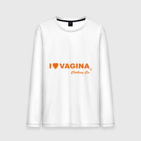 Мужской лонгслив хлопок с принтом I love vagina в Екатеринбурге, 100% хлопок |  | девушки | отношения