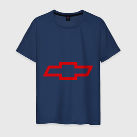 Мужская футболка хлопок с принтом Chevrolett Logo в Екатеринбурге, 100% хлопок | прямой крой, круглый вырез горловины, длина до линии бедер, слегка спущенное плечо. | chevrolett | авто | автомобили | автомобиль | бренд | бренды | логотип | шевроле