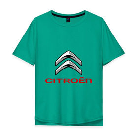 Мужская футболка хлопок Oversize с принтом Citroen в Екатеринбурге, 100% хлопок | свободный крой, круглый ворот, “спинка” длиннее передней части | citroen | авто | авто2012 | автомобили | автомобиль | бренд | бренды | логотип | ситроен