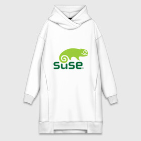 Платье-худи хлопок с принтом Suse в Екатеринбурге,  |  | linux | suse | линукс | программа | софт