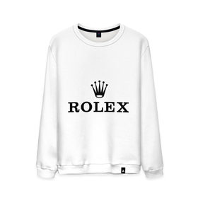 Мужской свитшот хлопок с принтом Rolex в Екатеринбурге, 100% хлопок |  | rolex | бренд | гламурный | дорогой | корона | крутой | марка | пафосный | ролекс | часы