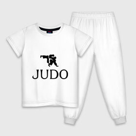 Детская пижама хлопок с принтом Дзюдо в Екатеринбурге, 100% хлопок |  брюки и футболка прямого кроя, без карманов, на брюках мягкая резинка на поясе и по низу штанин
 | дзюдо