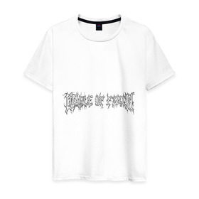 Мужская футболка хлопок с принтом Cradle of Filth в Екатеринбурге, 100% хлопок | прямой крой, круглый вырез горловины, длина до линии бедер, слегка спущенное плечо. | лого cradle of filth | рок | рок группа cradle of filth | символика cradle of filth | эмблема cradle of filth