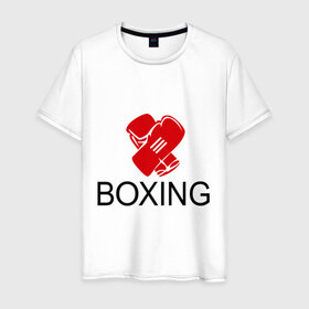Мужская футболка хлопок с принтом Boxing (2) в Екатеринбурге, 100% хлопок | прямой крой, круглый вырез горловины, длина до линии бедер, слегка спущенное плечо. | емельяненко