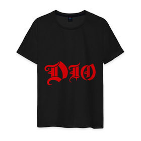 Мужская футболка хлопок с принтом Dio в Екатеринбурге, 100% хлопок | прямой крой, круглый вырез горловины, длина до линии бедер, слегка спущенное плечо. | heavy metal | metal | rock | trash metal | метал | рок | трэш метал | хеви метал