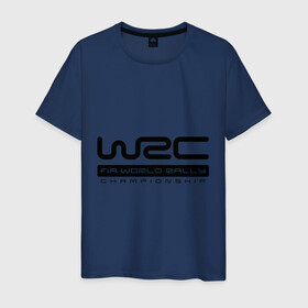 Мужская футболка хлопок с принтом WRC в Екатеринбурге, 100% хлопок | прямой крой, круглый вырез горловины, длина до линии бедер, слегка спущенное плечо. | wrc | авто | автогонки | автомобили | гонки | машины | тачки | тюнинг