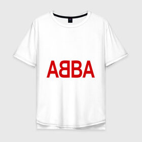 Мужская футболка хлопок Oversize с принтом ABBA в Екатеринбурге, 100% хлопок | свободный крой, круглый ворот, “спинка” длиннее передней части | 70е | 80е | abba | абба | группа | квартет | музыка | музыкальные группы | поп музыка