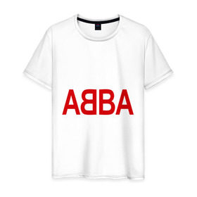 Мужская футболка хлопок с принтом ABBA в Екатеринбурге, 100% хлопок | прямой крой, круглый вырез горловины, длина до линии бедер, слегка спущенное плечо. | 70е | 80е | abba | абба | группа | квартет | музыка | музыкальные группы | поп музыка