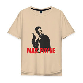 Мужская футболка хлопок Oversize с принтом Max Payne (2) в Екатеринбурге, 100% хлопок | свободный крой, круглый ворот, “спинка” длиннее передней части | Тематика изображения на принте: max payne | shooter | макс пейн | стрелялка | шутер