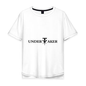 Мужская футболка хлопок Oversize с принтом Undertaker в Екатеринбурге, 100% хлопок | свободный крой, круглый ворот, “спинка” длиннее передней части | Тематика изображения на принте: джон сина