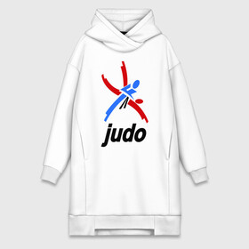 Платье-худи хлопок с принтом Дзюдо   Judo эмблема в Екатеринбурге,  |  | дзюдо