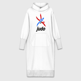 Платье удлиненное хлопок с принтом Дзюдо   Judo эмблема в Екатеринбурге,  |  | дзюдо