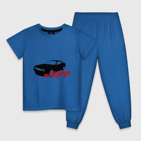 Детская пижама хлопок с принтом Dodge challenger srt в Екатеринбурге, 100% хлопок |  брюки и футболка прямого кроя, без карманов, на брюках мягкая резинка на поясе и по низу штанин
 | dodge challenger srt | авто | автомобиль | машины | тачки | тюнинг