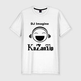 Мужская футболка премиум с принтом DJ KaZanTip в Екатеринбурге, 92% хлопок, 8% лайкра | приталенный силуэт, круглый вырез ворота, длина до линии бедра, короткий рукав | dj | kazantip | диджей | ибица | казан | казантип | клуб | наушники