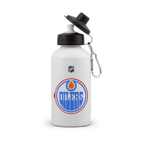Бутылка спортивная с принтом Edmonton Oilers-Khabibulin 35 в Екатеринбурге, металл | емкость — 500 мл, в комплекте две пластиковые крышки и карабин для крепления | edmonton oilers | edmonton oilers khabibulin 35национальная лига | nhl | нхл | хокей | хоккей | хоккейный клуб | эмонтон ойлерс